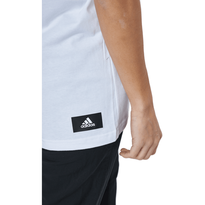 T-shirt Adidas Sportswear à trois barres blanc
