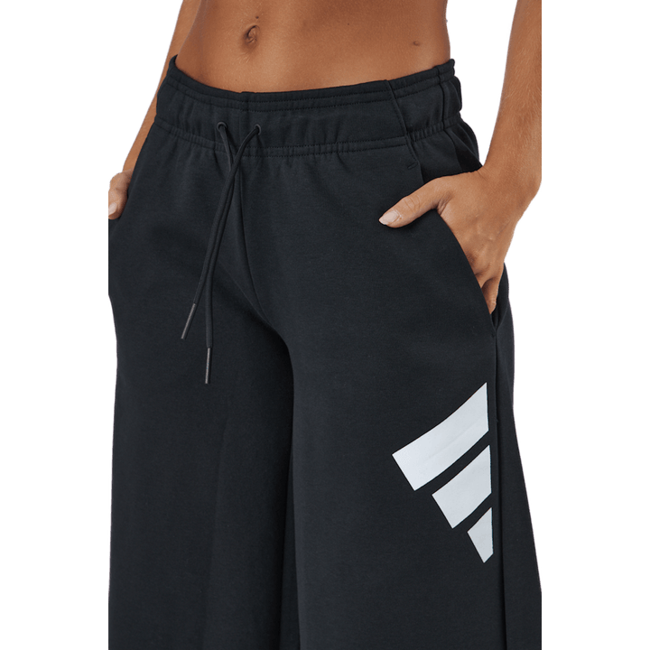 Adidas Sportswear - Pantalon large à trois barres - Noir