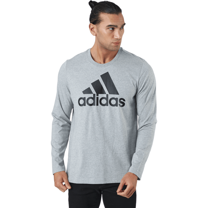 Essentials Long Sleeve T-Shirt Medium Grey Heather / Black / Black