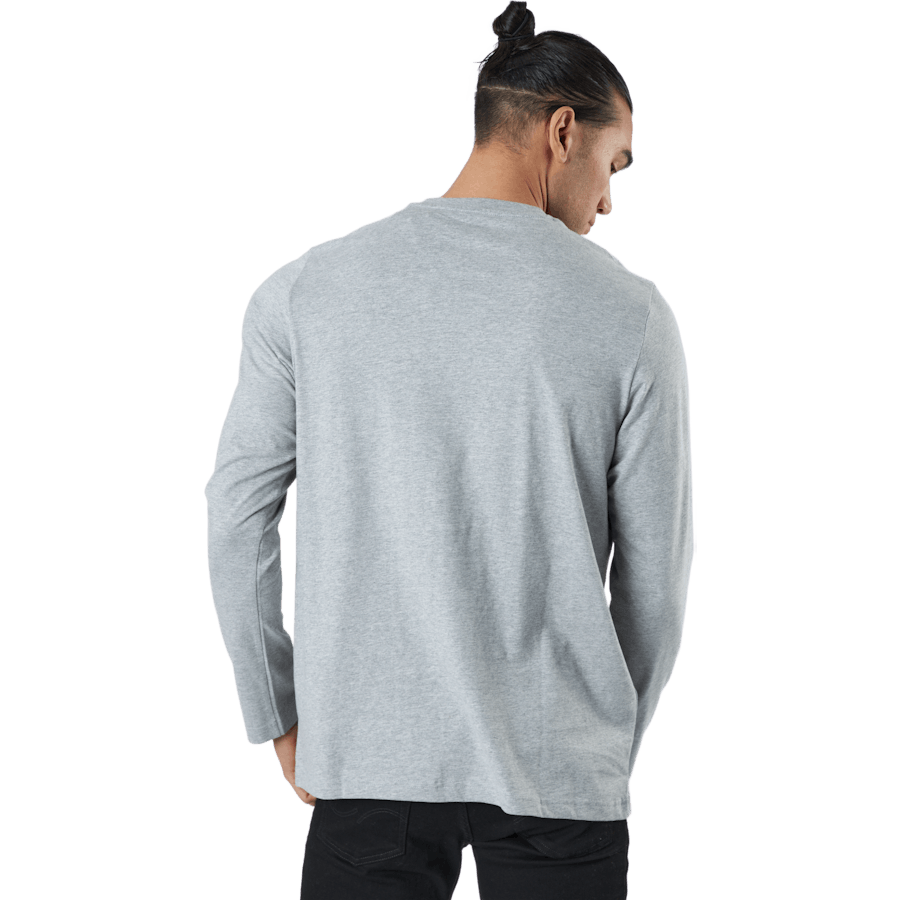 Essentials Long Sleeve T-Shirt Medium Grey Heather / Black / Black