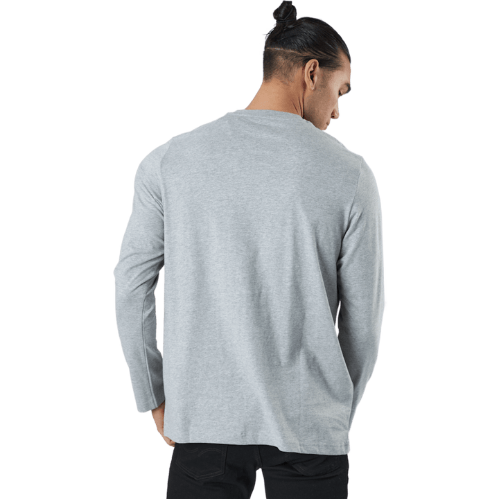 Essentials Long Sleeve T-Shirt Medium Grey Heather / Black / Black