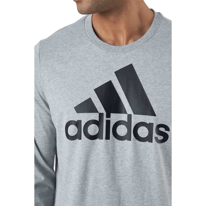 Essentials Long Sleeve T-Shirt Medium Grey Heather / Black / Black