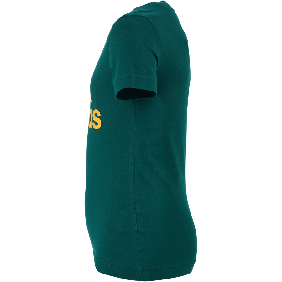 T-shirt Adidas Essentials Big Logo pour garçon, vert universitaire / or semi-solaire