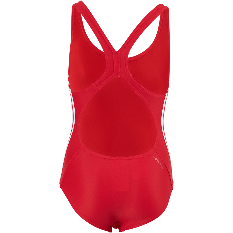 Athly V 3 prúžky Plavky Dievčatá Živo červená / biela