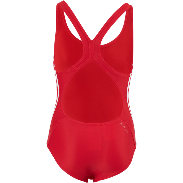 Athly V 3 prúžky Plavky Dievčatá Živo červená / biela