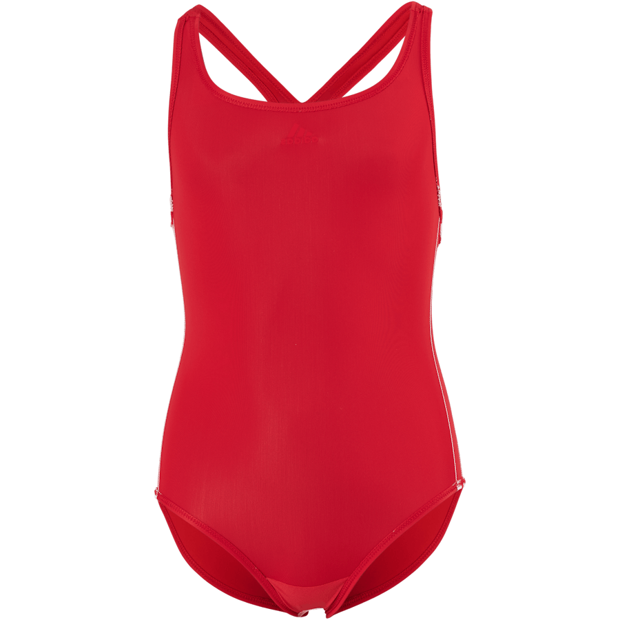 Athly V 3 prúžky Plavky Dievčatá Živo červená / biela