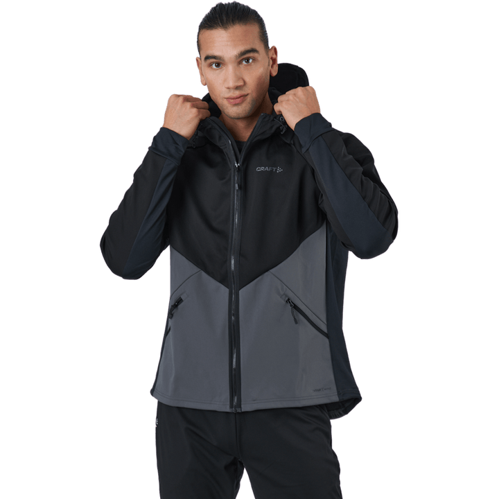 Veste à capuche Glide Hood M Noir-granit