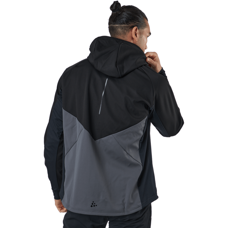 Veste à capuche Glide Hood M Noir-granit