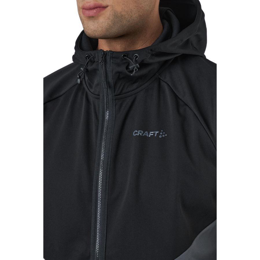 Veste à capuche Glide Hood M Noir-granit