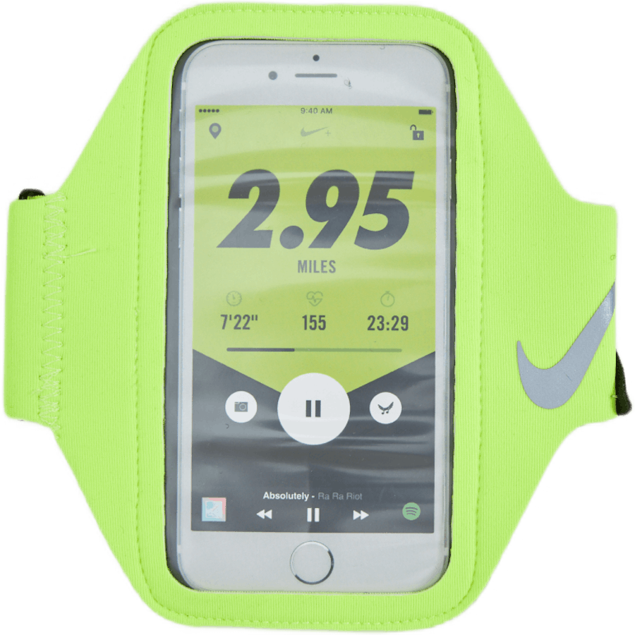 Nike Lean Arm Band Volt/black/silver