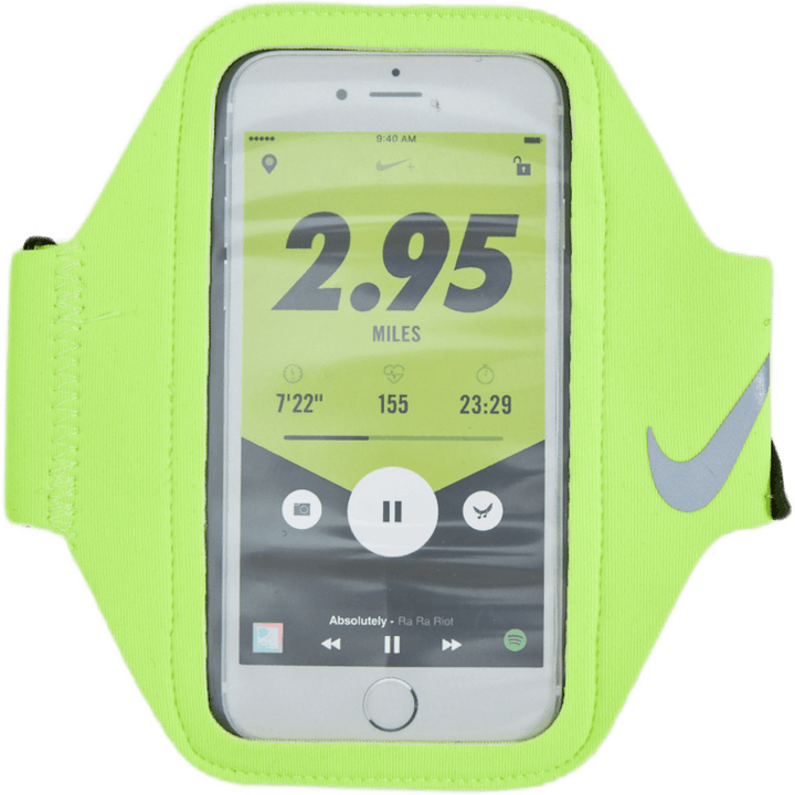 Nike Lean Arm Band Volt/black/silver