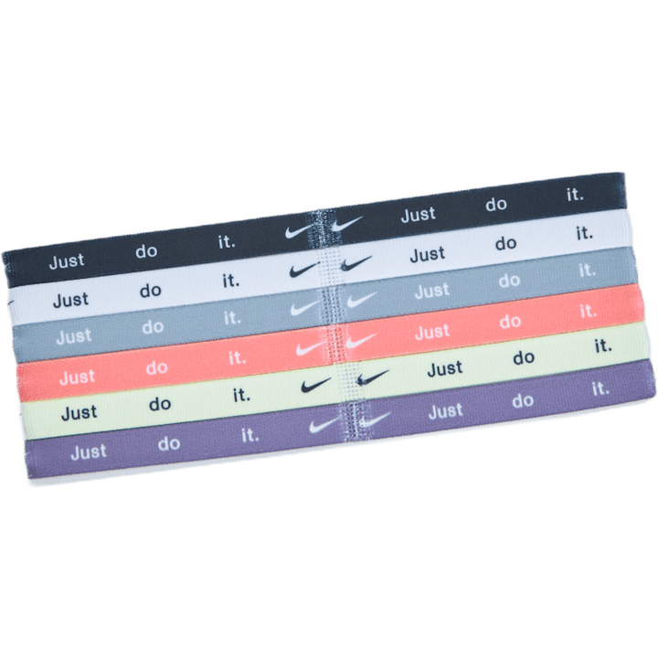Nike Headbands 6 Pk Printed Black/white/particle Grey
