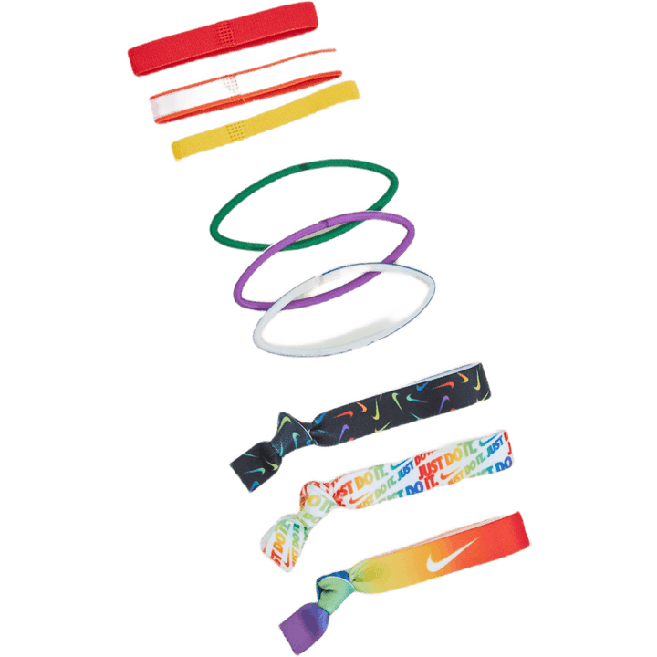 Nike Mixed Hairbands 9 Pk Pimento/orange Blaze/sunlight