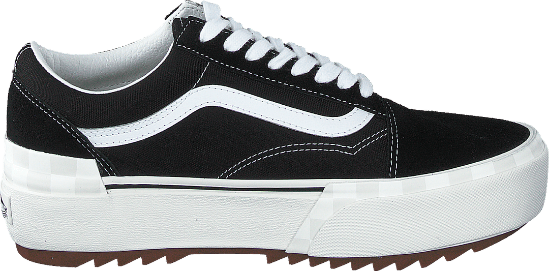 Ua Old Skool Stacked (suedecanvas)blkblncdblnc