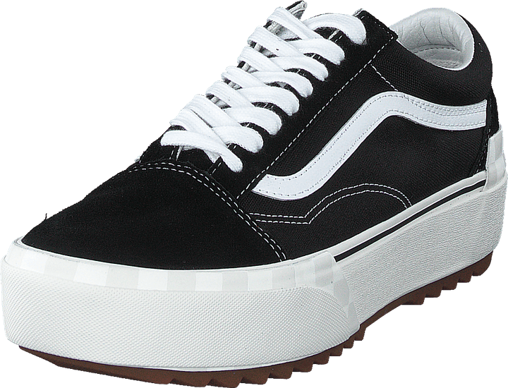 Ua Old Skool Stacked (suedecanvas)blkblncdblnc