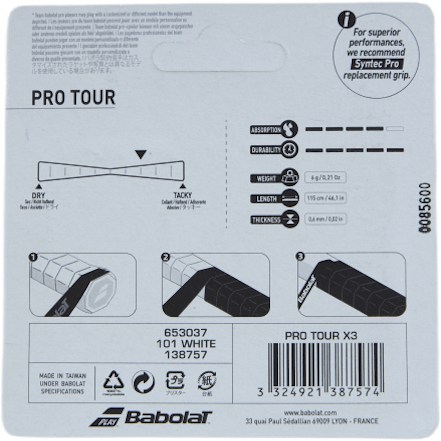 Pro Tour 3-Pack white