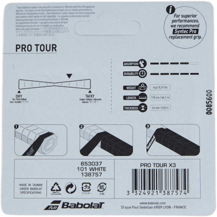 Pro Tour 3-Pack white