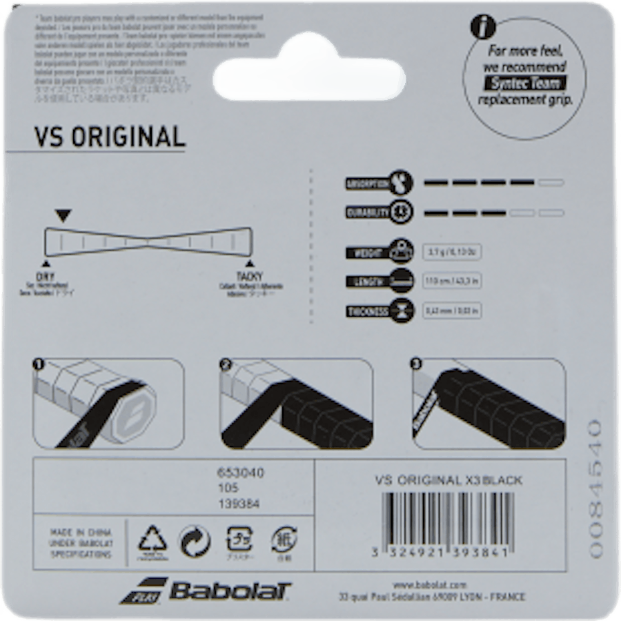 VS Grip Orginal 3-Pack black