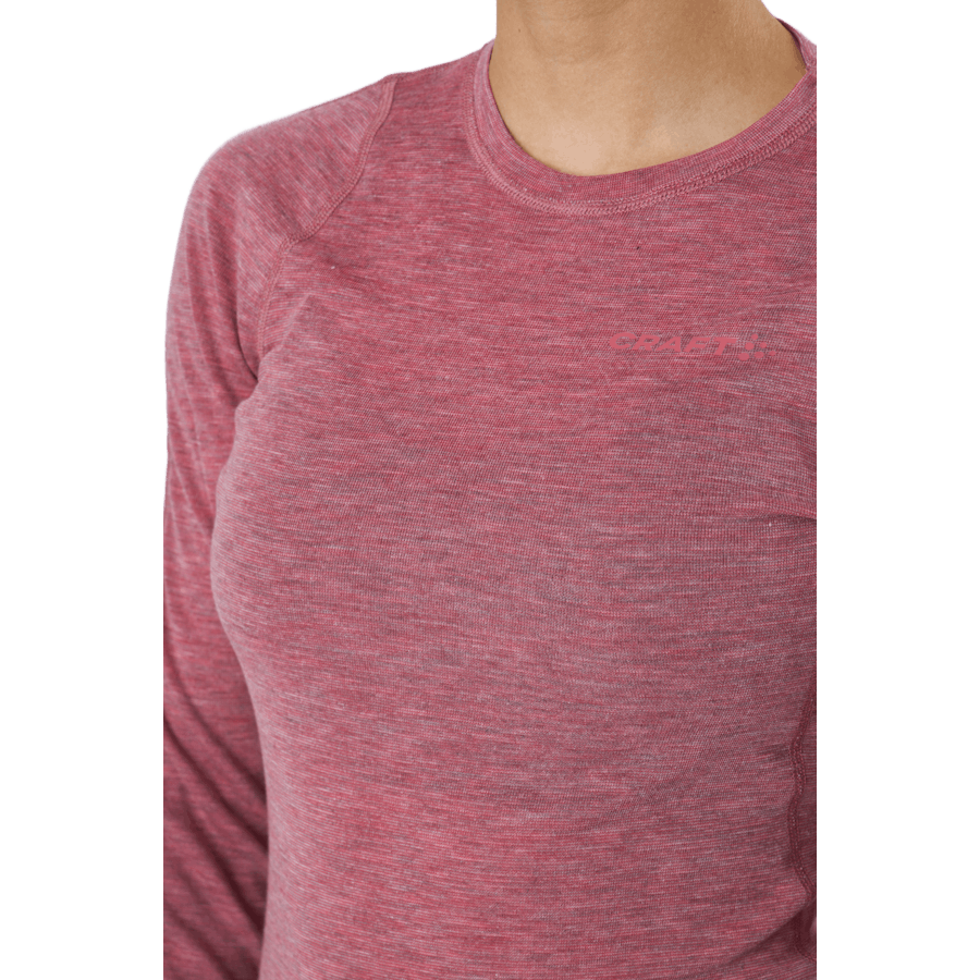 Core Wool Merino Set W Rose-melange