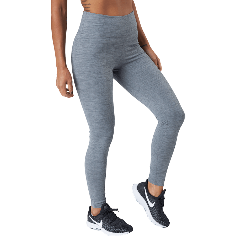 Dri-FIT One Women's Mid-Rise Leggings IRON GREY/HTR/WHITE