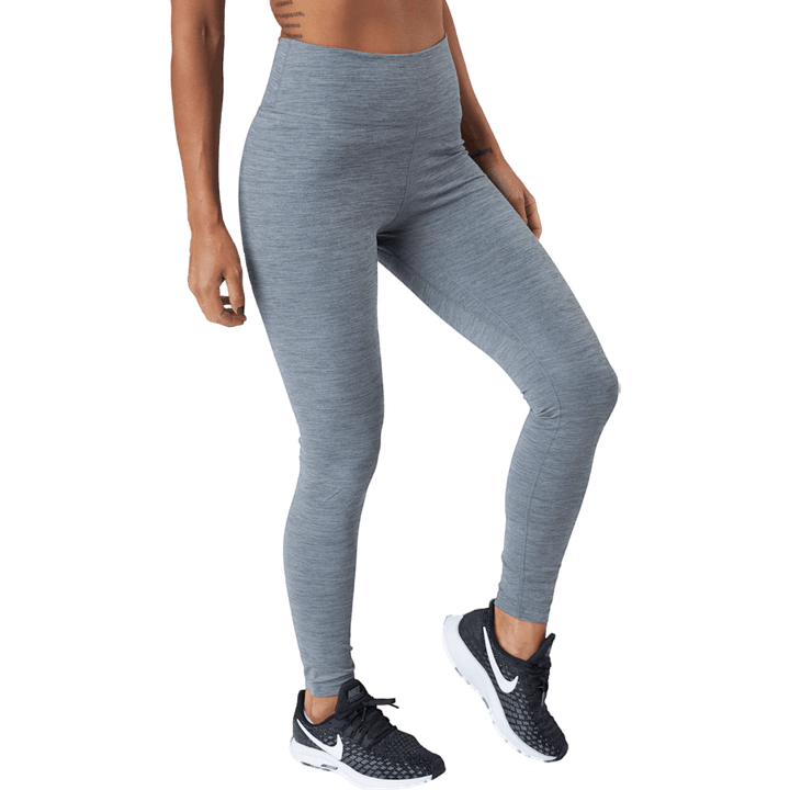 Dri-FIT One Women's Mid-Rise Leggings IRON GREY/HTR/WHITE