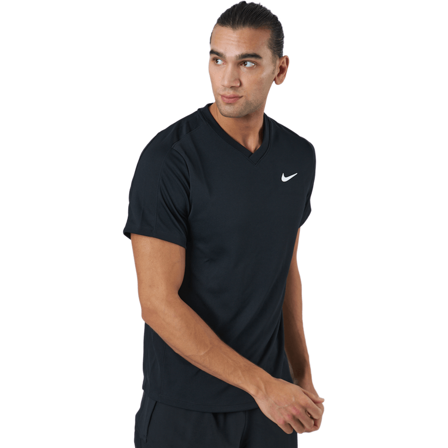 NikeCourt Dri-FIT Victory tennistop til mænd SORT/SORT/HVID