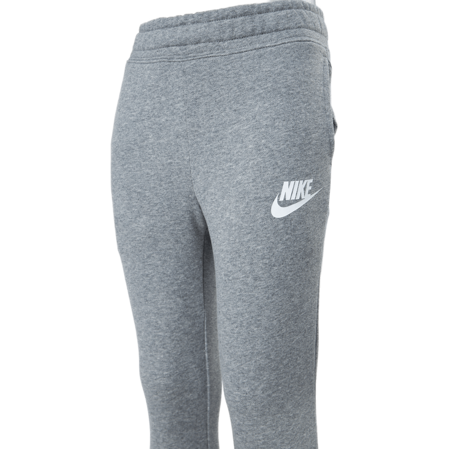 Sportswear Club Big Kids' (Girls') French Terry Pants CARBON HEATHER/WHITE