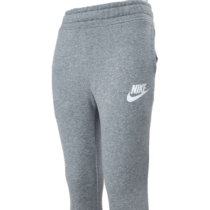 Sportswear Club Big Kids' (Girls') French Terry Pants CARBON HEATHER/WHITE