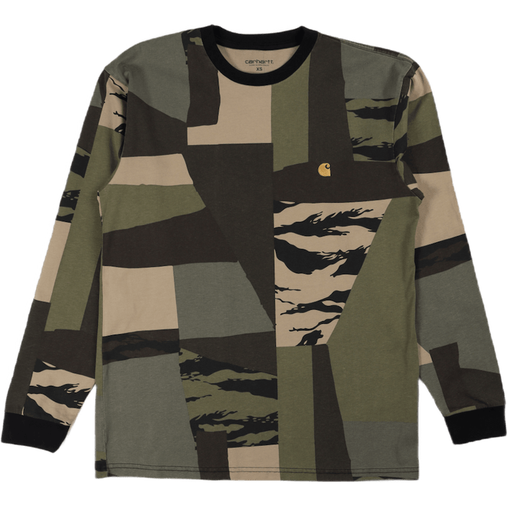 L/s Chase T-shirt Camo Mend / Gold