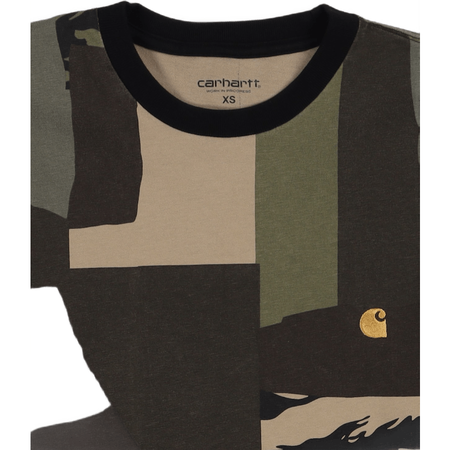 L/s Chase T-shirt Camo Mend / Gold