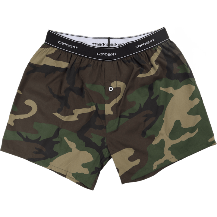Cotton Script Boxers Camo Laurel