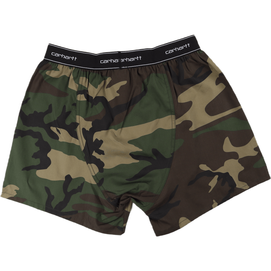 Cotton Script Boxers Camo Laurel