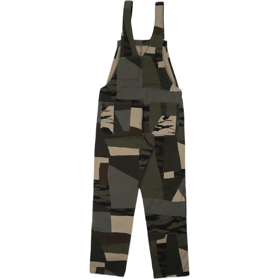W' Bib Overall Straight Camo Mend