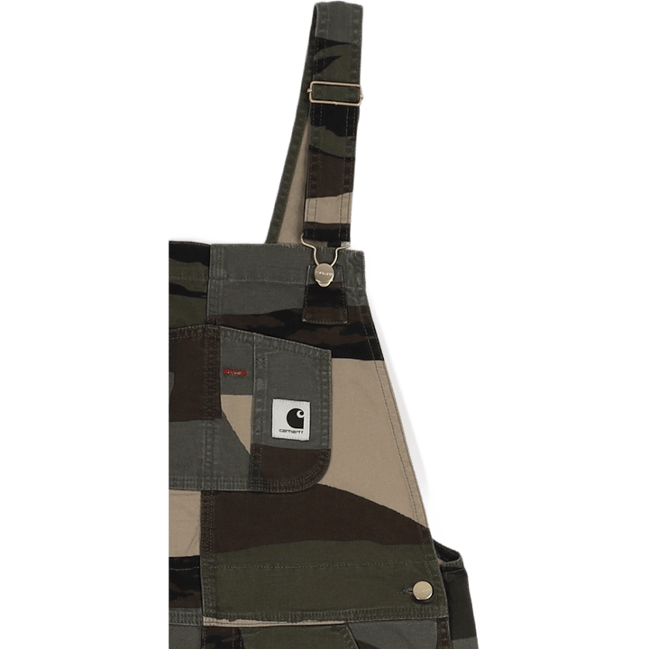 W' Bib Overall Straight Camo Mend