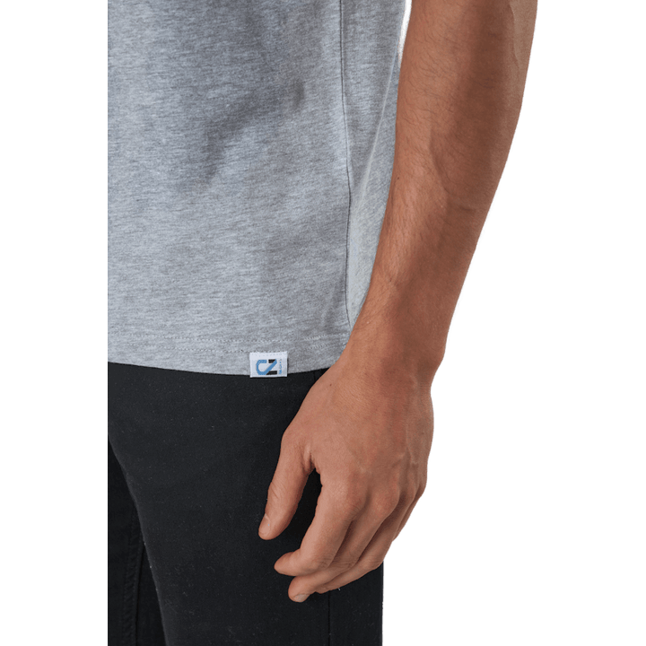 Rebel M Shortsleeve Tee Ljusgrå Melange