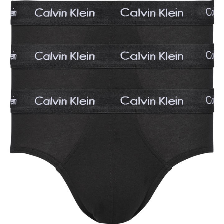 Cotton Stretch 3P Hip Brief Black