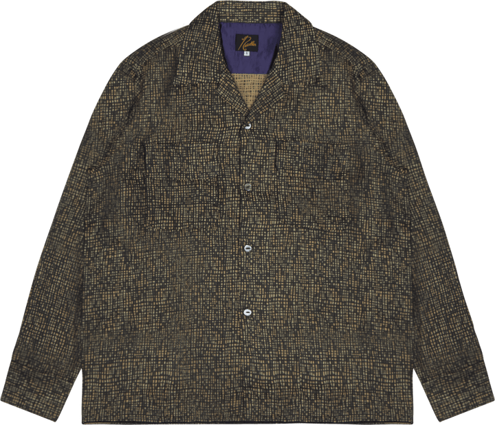 Needles C.o.b. klassikaline särk - must/khaki
