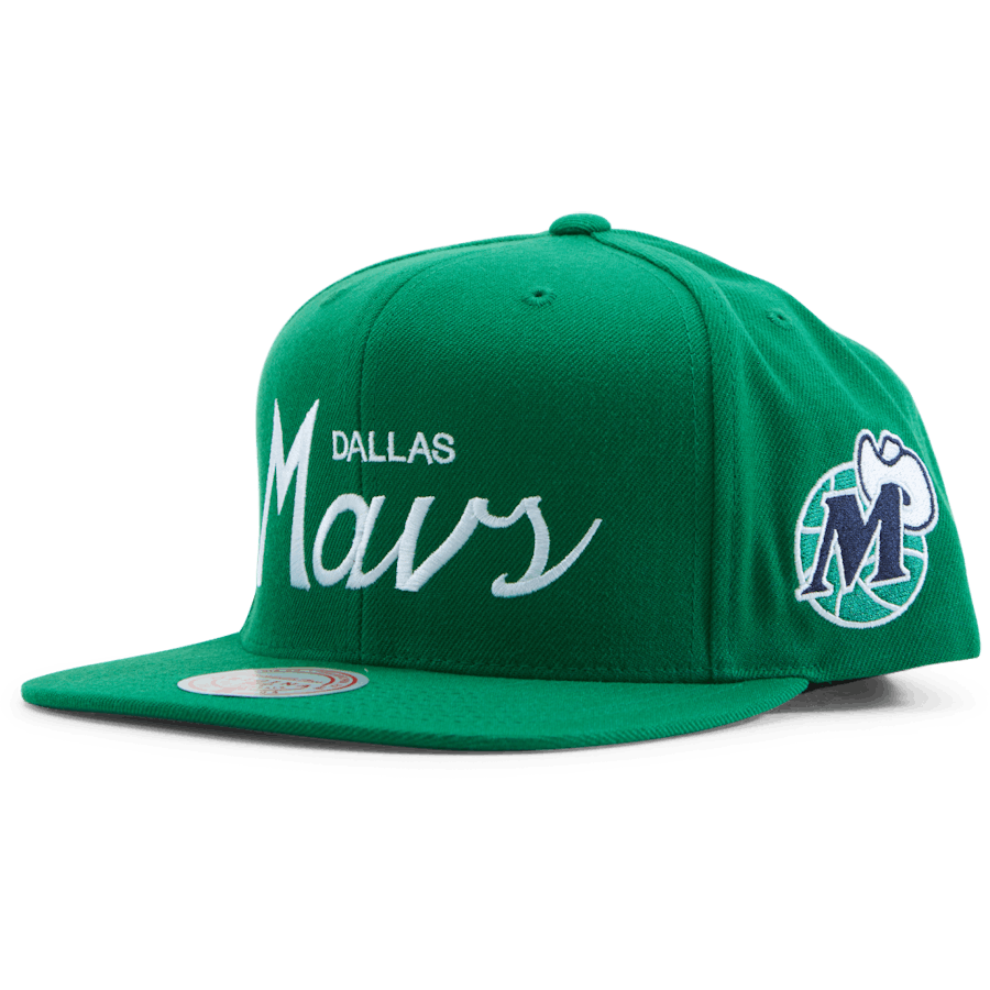 Mavs Vintage Draft Script Snapback