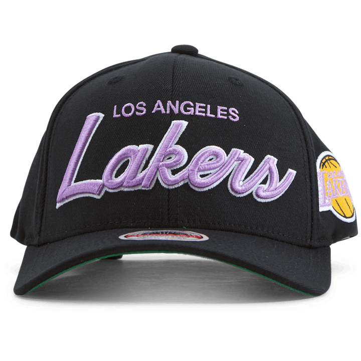 Lakers Foundation Script Stretch Snapback