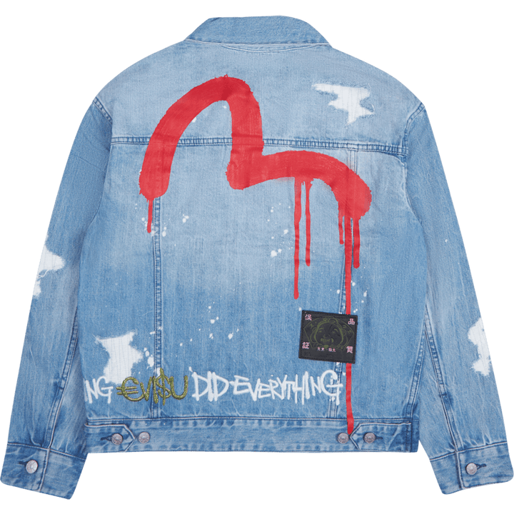 Evisu X Sfera Ebbasta Graffiti Mid Shade Indigo