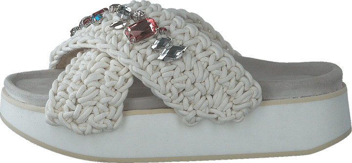 Woven Stones Platform White