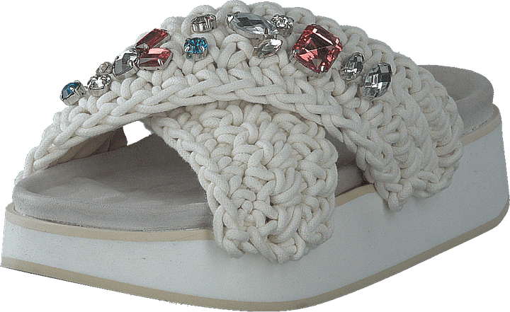 Woven Stones Platform White