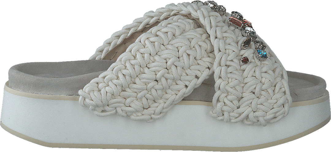 Woven Stones Platform White