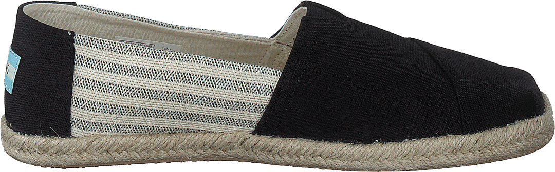 University Stripe Organic Cott Black