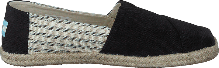University Stripe Organic Cott Black