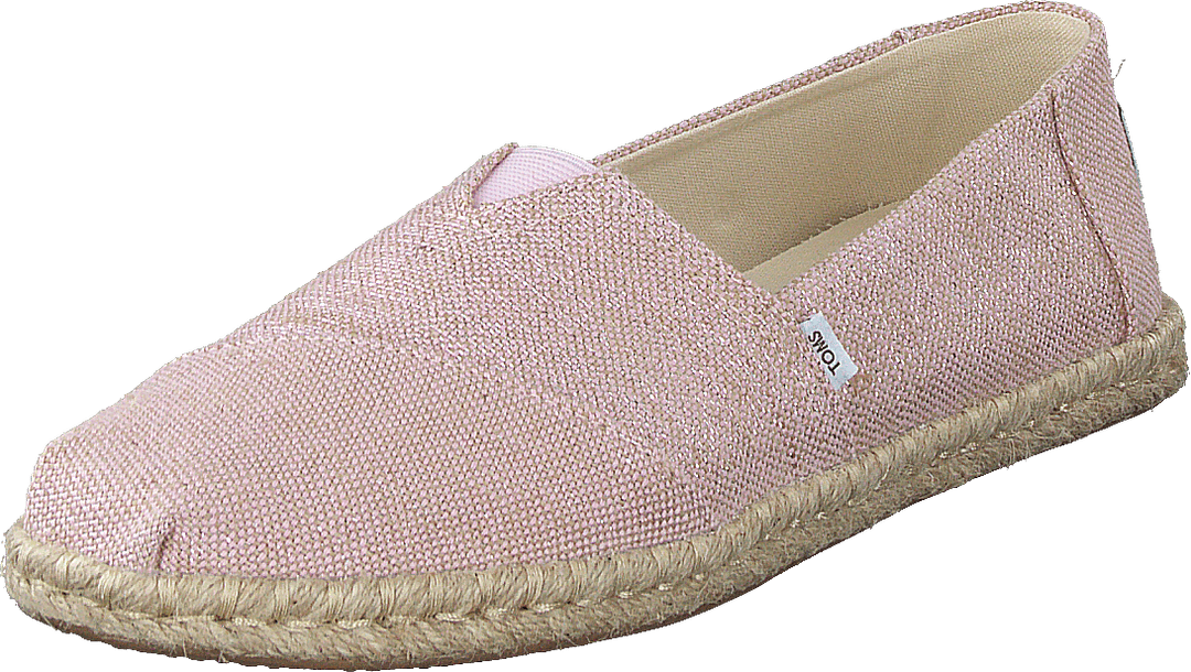 Corda metallica intrecciata rosa gesso