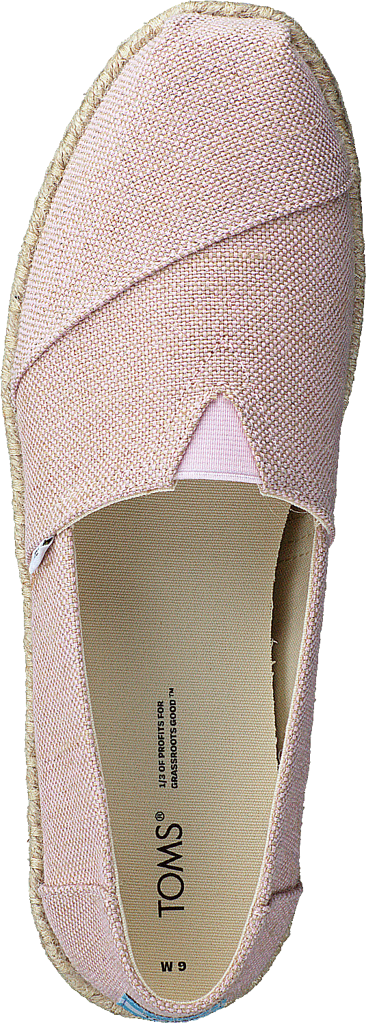 Corda metallica intrecciata rosa gesso