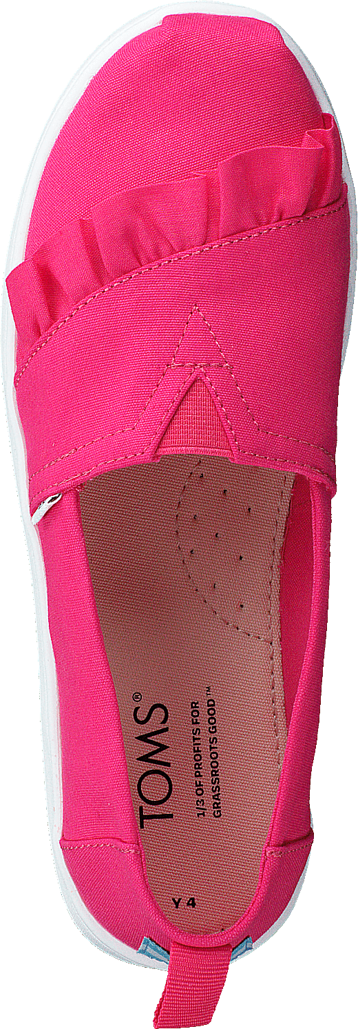 Classic Canvas Ruffle Youth Raspberry