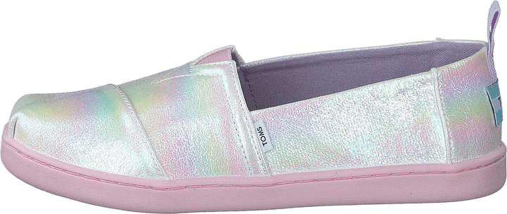 Classico a righe iridescenti bianco