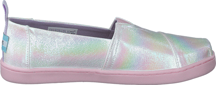 Classico a righe iridescenti bianco